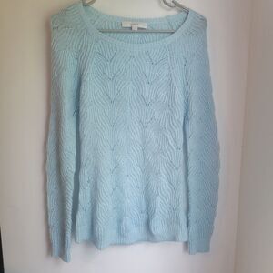 Light Blue Ann Taylor LOFT Soft Sweater Size XS